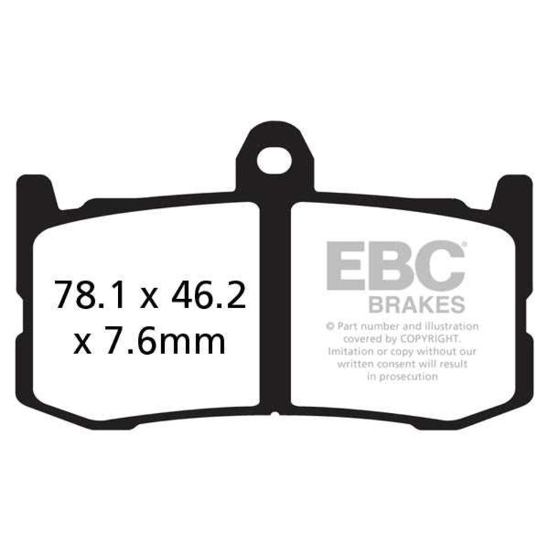 Brakes - FA491HH Fully Sintered - EBC (2 Set Front)
