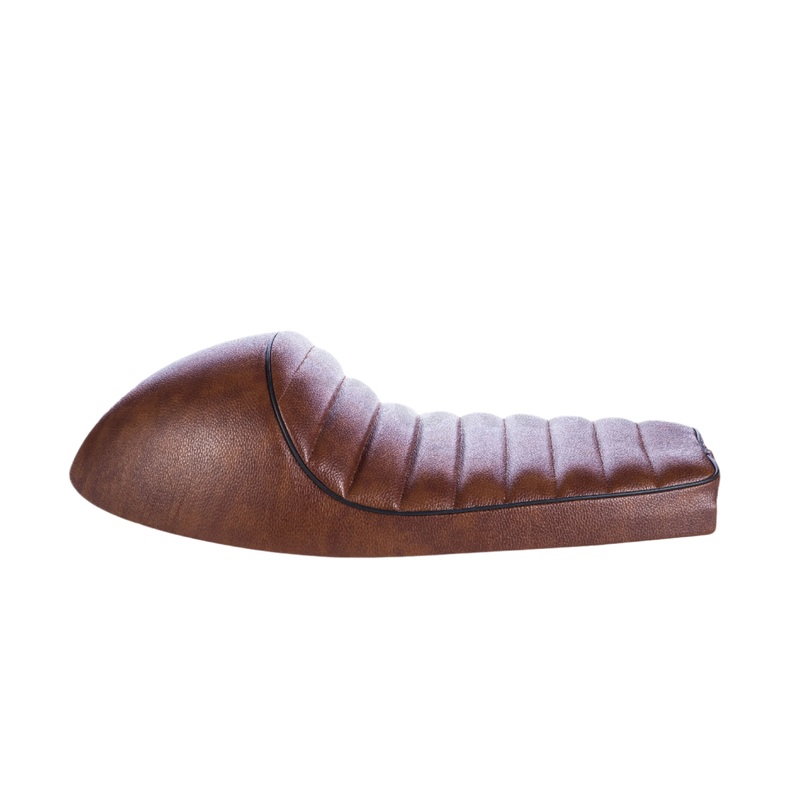 Seat brown cafe racer motorcycle