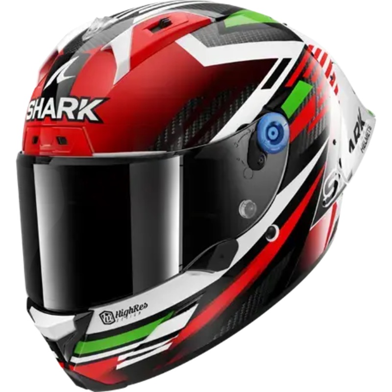 Shark Aeron-GP FIM Firstlap Helmet Carbon / Red / Green / White