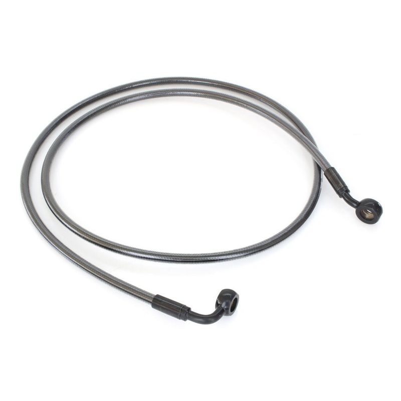 54in. E-Z Align Front Brake Line with 7/16in. x 35 Degree Banjo - Black Pearl.