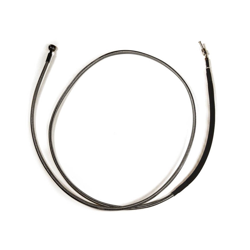78in. Hydraulic Clutch Line with 10mm x 35 Degree Banjo - Black Pearl. Fits Touring & Softail 2017up Models with the Original H-D Hydraulic Clutch.