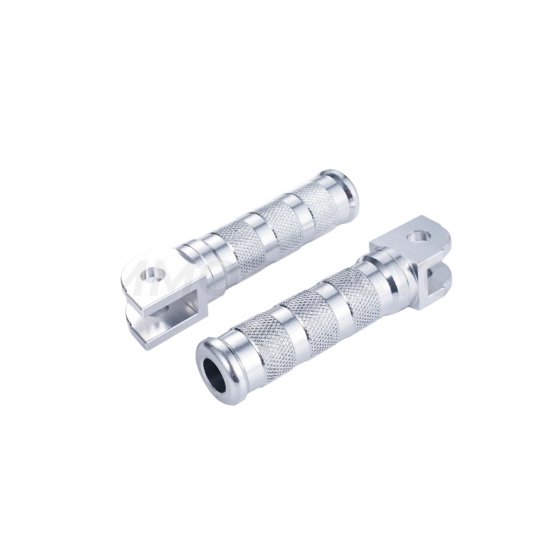 CNC aluminum footrests Chrome
