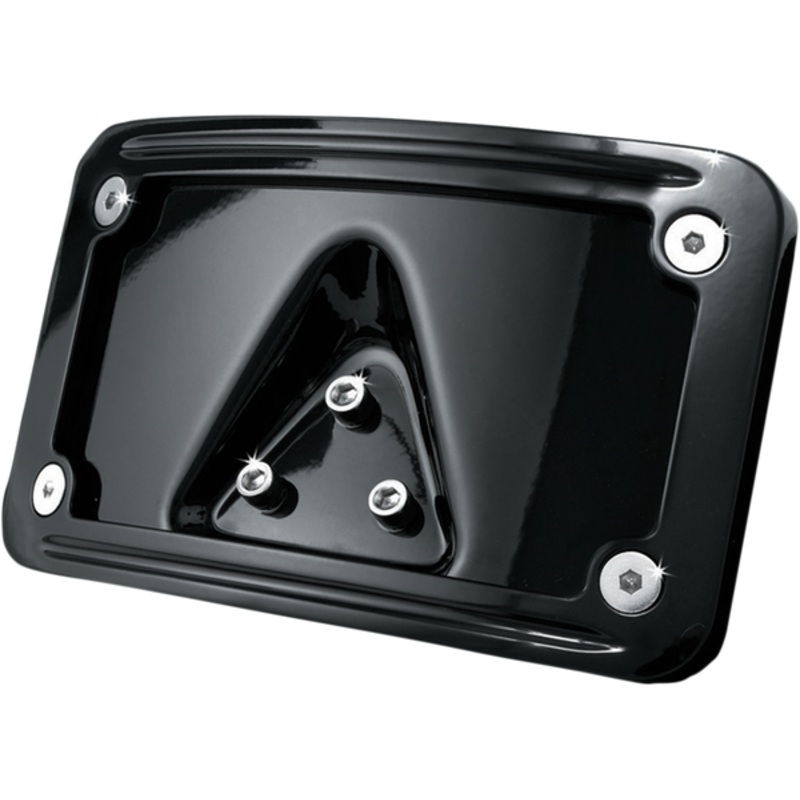 Curved Laydown License Plate Mount with Frames