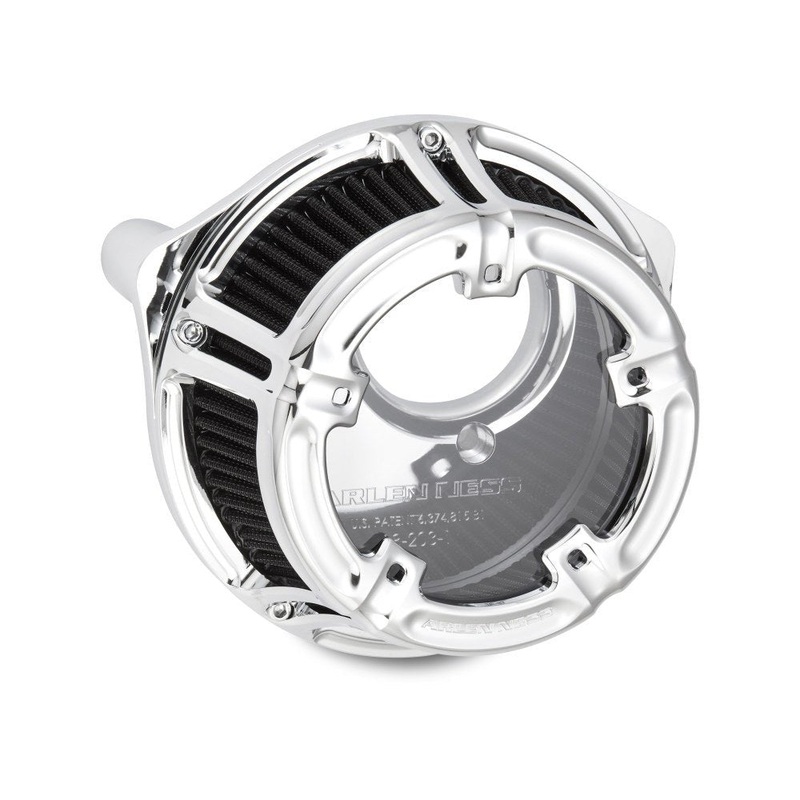 Method Air Cleaner Kit Chrome. Fits Big Twins 1999-2017 with CV Carb or Cable Operated Delphi EFI.