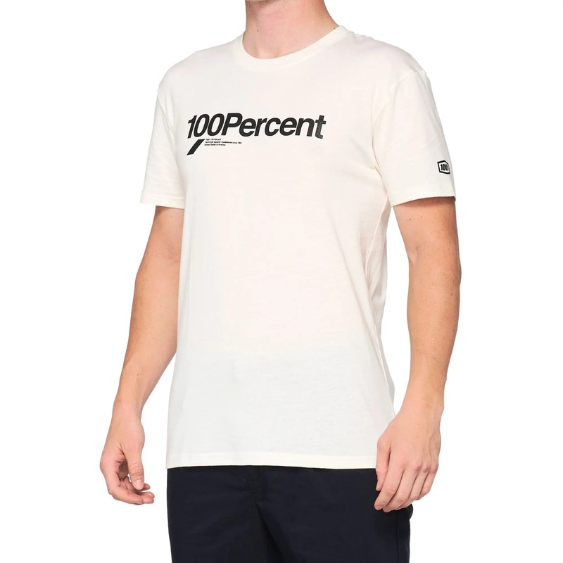 100% Scroll Tech T-Shirt Chalk