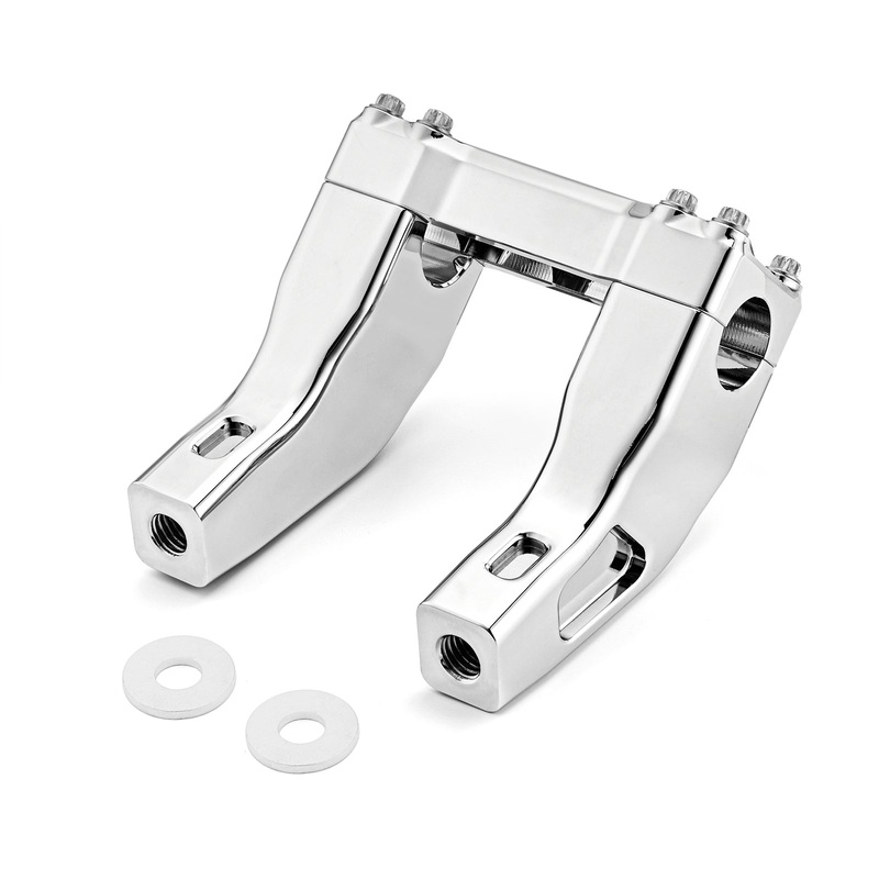 Harley Softail Deluxe FLSTN Fat Boy FLSTF 1'' Handlebar Risers Top Clamp 1.5 Pullback