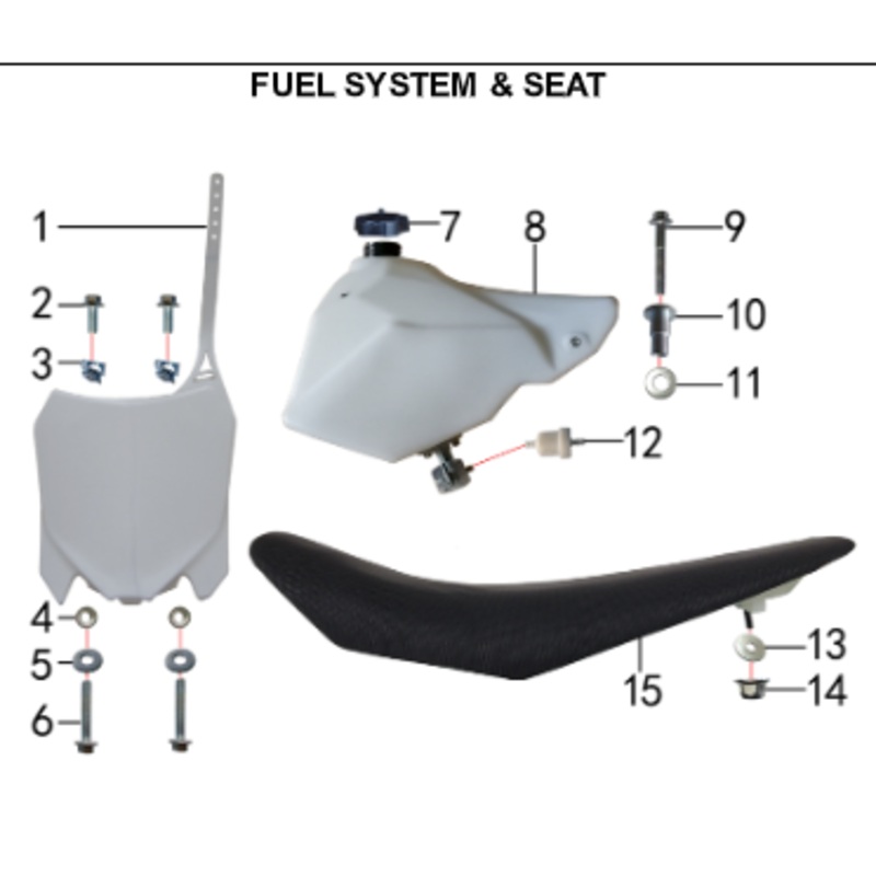 Seat - 150DH & 230DH Gas Dirt Bike
