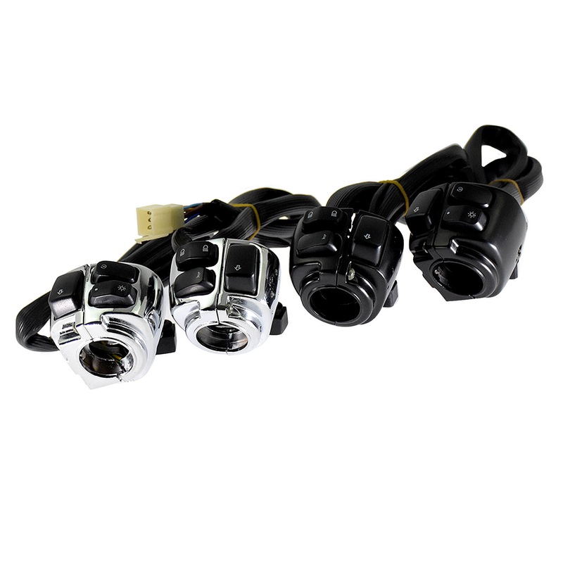 1" Handlebar Control Switches Wiring Harness Fit For Harley Sportster Dyna | Mactions