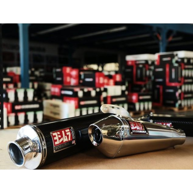 14'' R77M RIght Muffler Stainless/Carbon Fiber, 1.75 Works Finish