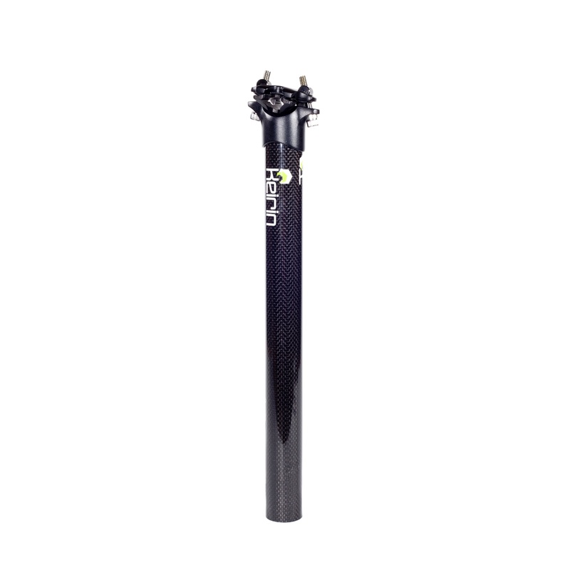 Keirin Seatpost 31.6x350 Head S.B Black Tube Carbon