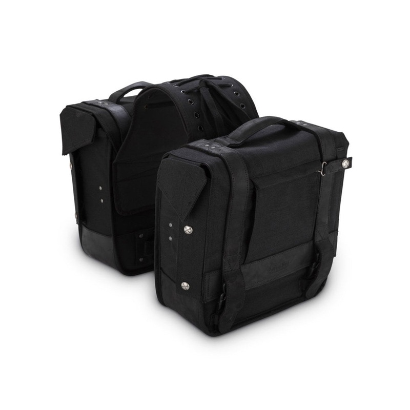 Throw-Over Saddlebags - Black Cordura.