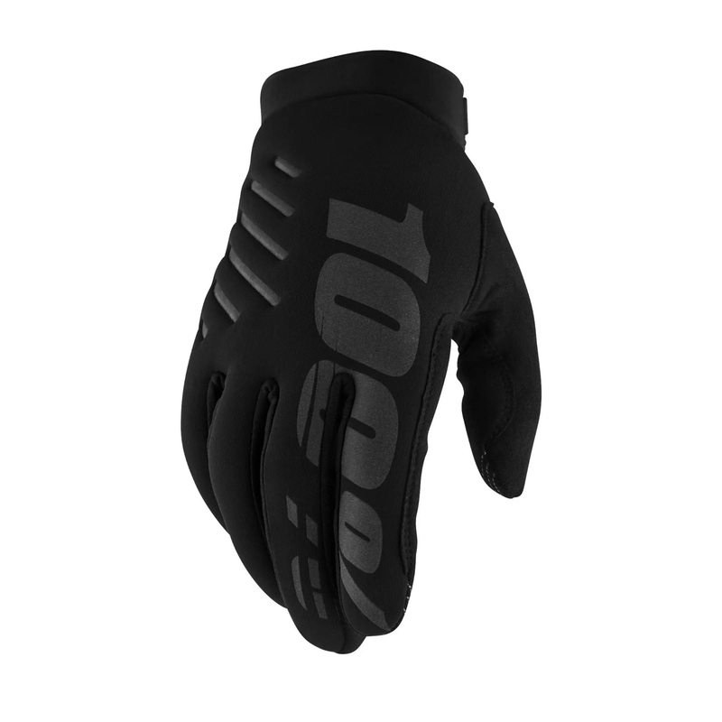 100% Brisker Cold Weather Ladies Gloves Black / Grey