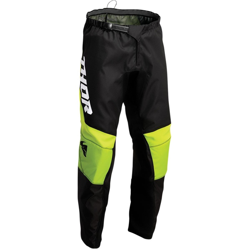 Thor Sector Chev Youth Textile Trouser Black / Green