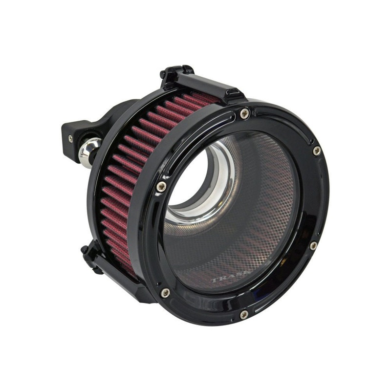 Assault Clear Air Cleaner- Gloss Black. Fits Touring 2017up & Softail 2018up.
