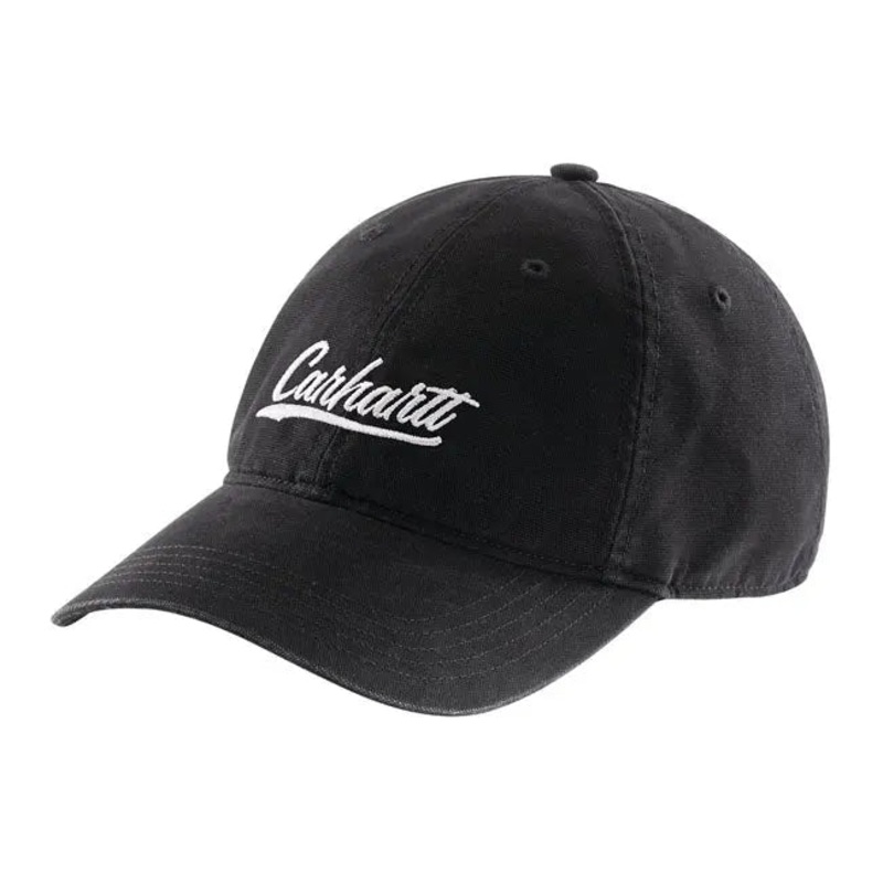 Carhartt Canvas Script Graphic Cap Black