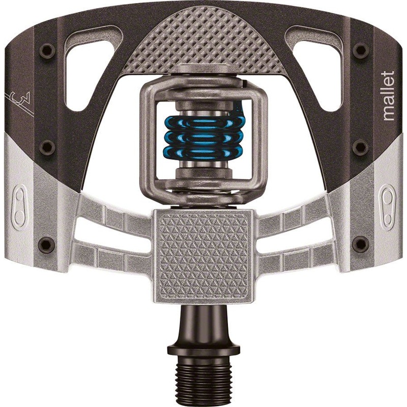 Crank Brothers Mallet 3 Pedals - Raw /Black/Blue