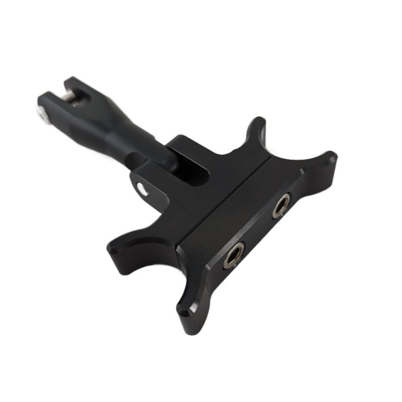 TC Bros. Pro Series Gauge Relocation Bracket for 1-1/4 Risers and T-Bars - Black