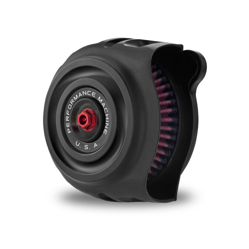 Vintage Air Cleaner Kit - Black Ops. Fits Indian Touring 2014up.