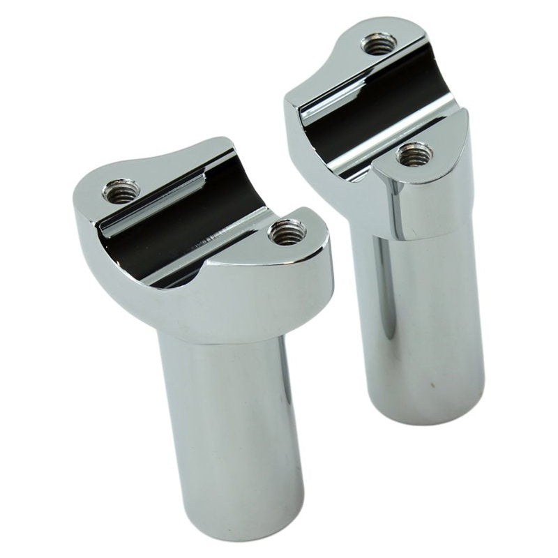 3.5" Chrome Forged Handlebar Risers for Harley