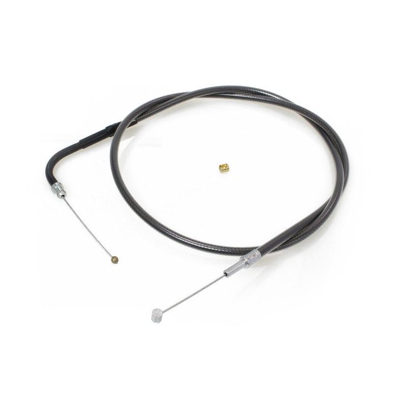 38-3/4in. Throttle Cable - Black Pearl. Fits Big Twin 1996-2017.