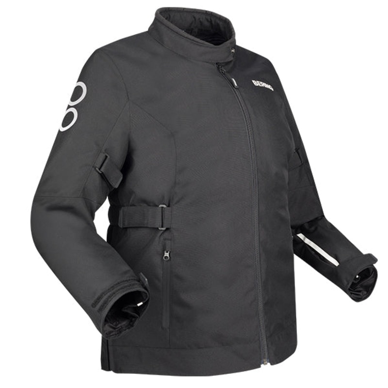Bering Pamela Queen Size Ladies Textile Jacket Black / White