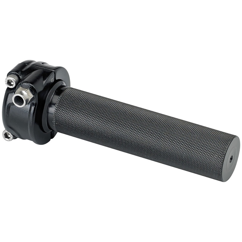 Cast Whiskey Throttle 1" Single - Black Electroplate