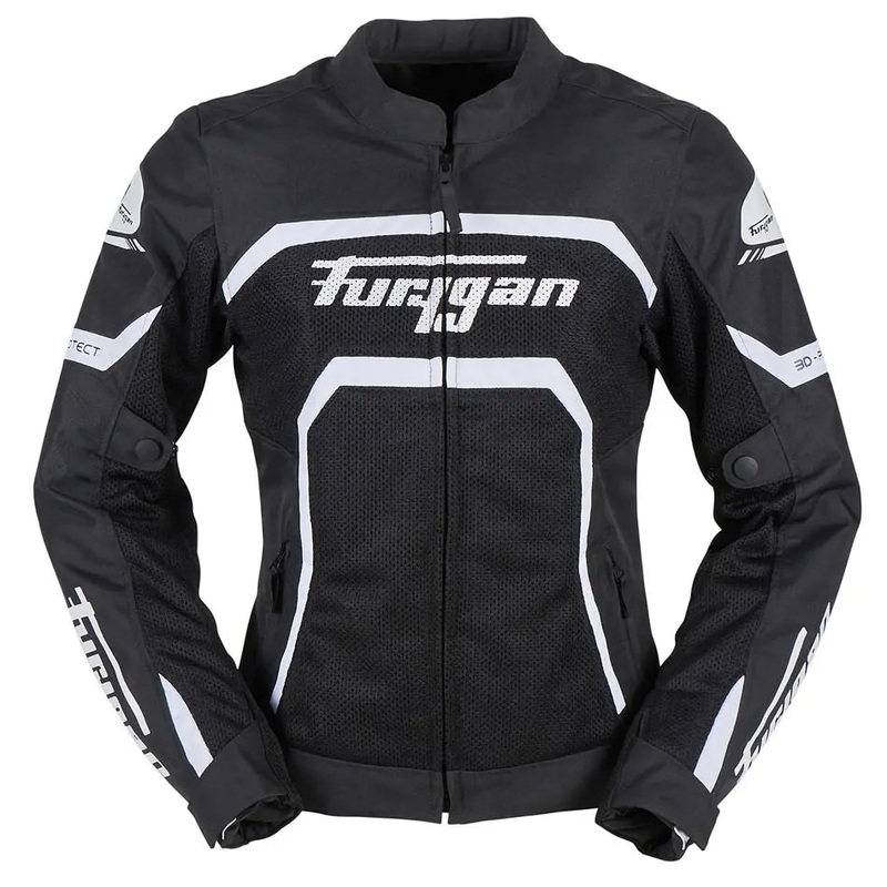 Furygan Mystic Evo Vented Ladies Textile Jacket Black / White