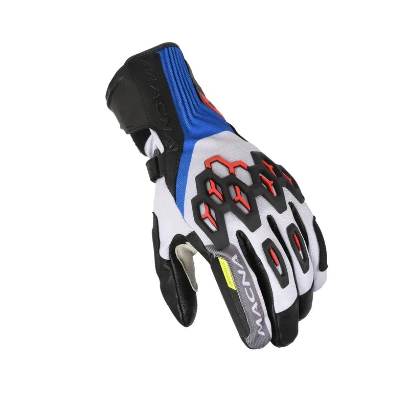 Macna Brawler RTX Textile Gloves White / Red / Blue