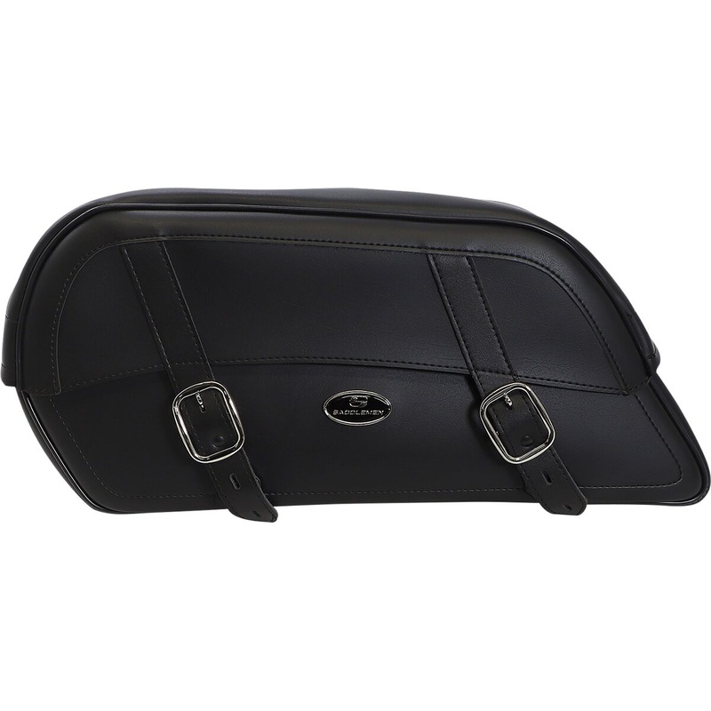 Saddlemen Drifter Slant Saddlebags Black - Extra Jumbo