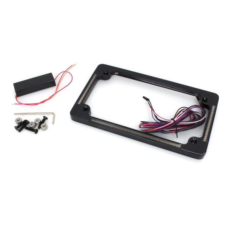 CD Flat License Plate Frame with LED All-in-One signals.