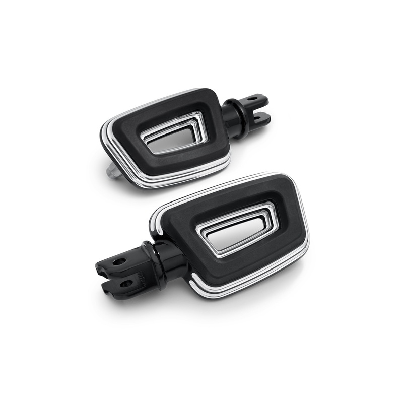 Harley Davidson 50501857 Empire Large Footpegs KIT,FTPEG,RDR,BLK EDGE CUT