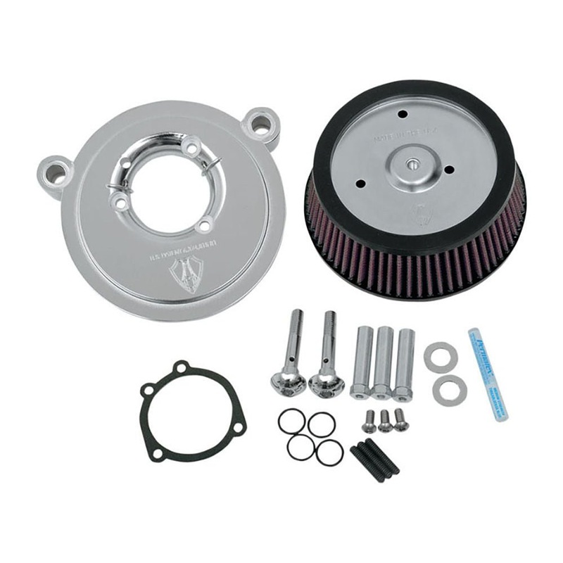 Stage 1 Big Sucker Air Cleaner Kit - Chrome. Fits Softail 2000-2014, Dyna 1999-2017 & Touring 2002-2007.