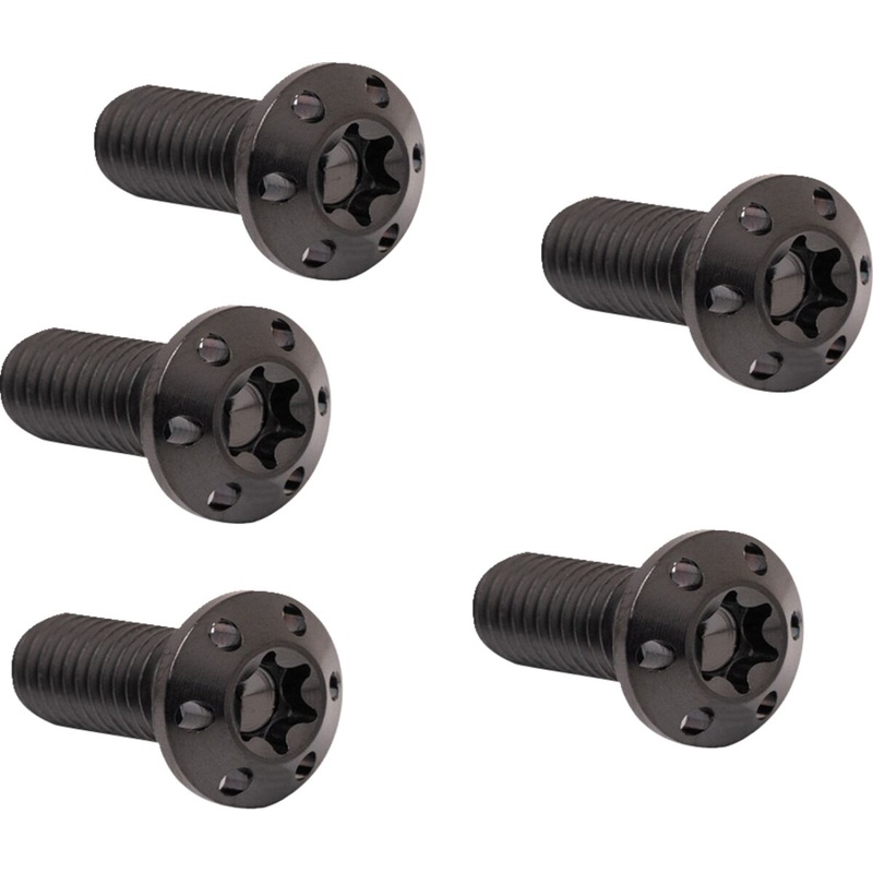 Titanium Rotor Bolts Kits, Black -  5/16"-18 x 7/8" (Front)