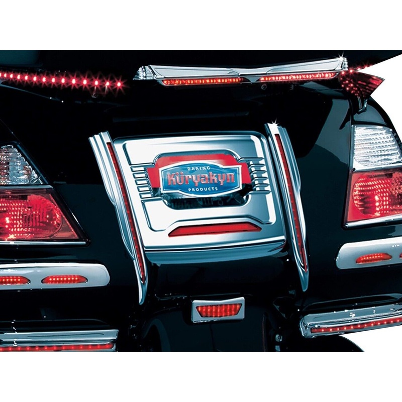 Kuryakyn 3133  LED vertical rear run-brake light strips chrome Fits  models Harl
