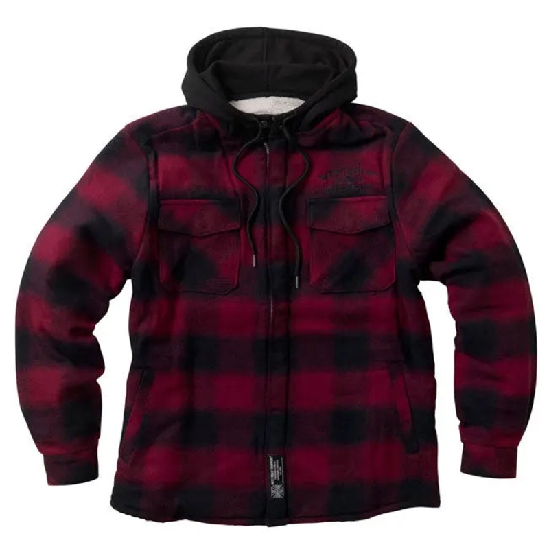 West Coast Choppers Hell Bent Flannel Jacket Red / Black