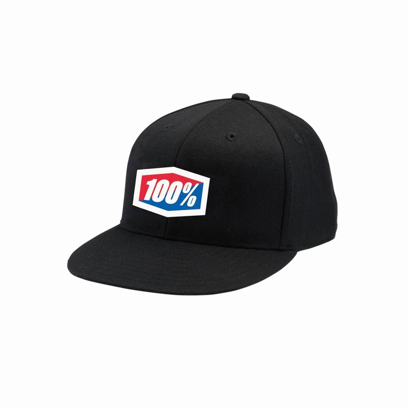 100% J-Fit Flexfit Hat Black