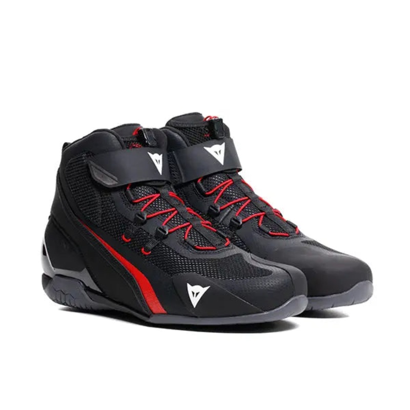 Dainese Herian Air Riding Shoes Black / Lava Red