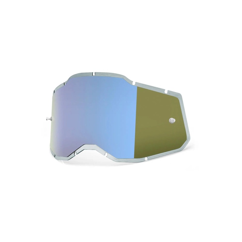 100% Racecraft 2 / Accuri 2 / Strata 2 Injected Replacement Lens Blue Mirror