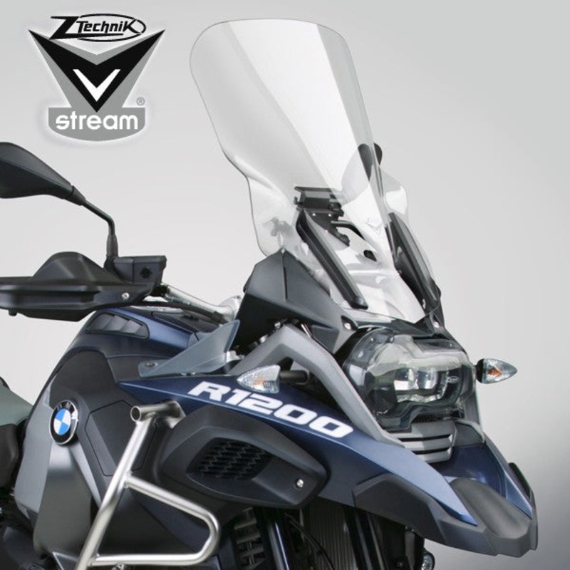 BMW R1200GS-A R1250-GS-A Windscreen V-Stream Windshield ZTechnik Z2488 Clear Touring Deluxe Screen