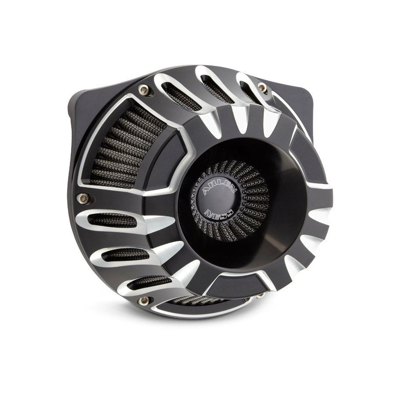 Deep Cut Air Cleaner Kit - Black. Touring 2017up & Softail 2018up.