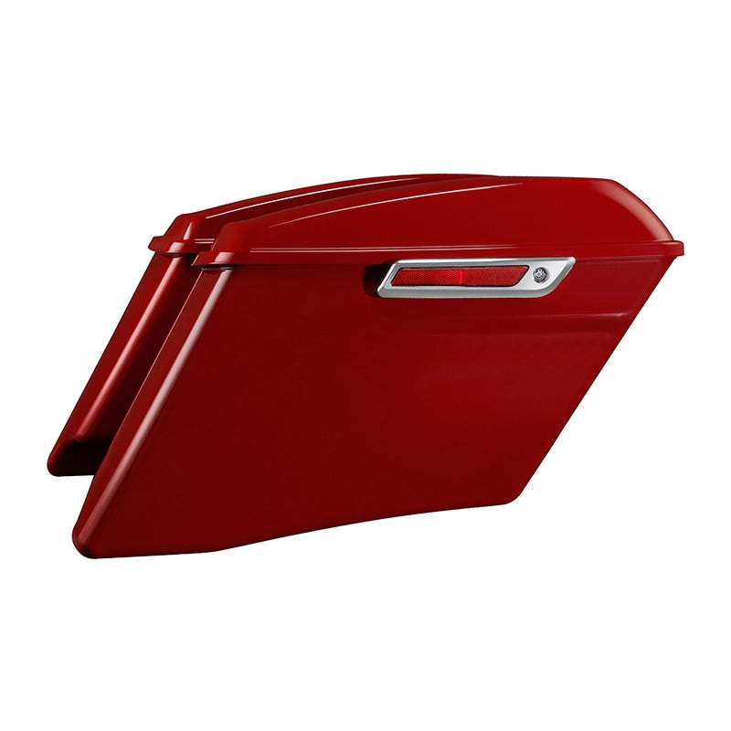 HR3 Billiard Red CVO Stretched Saddlebags For 14-23 Harley Touring