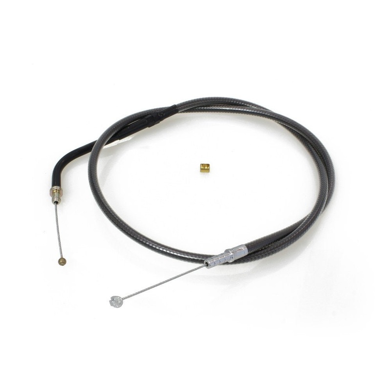 34-1/2in. Idle Cable - Black Pearl. Fits V-Rod 2002up.