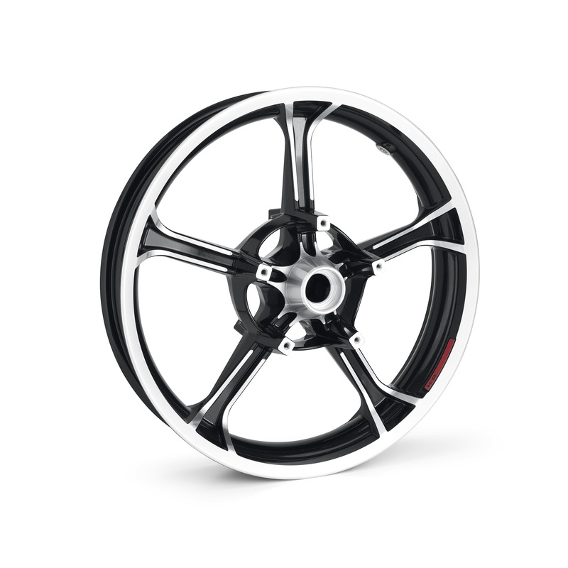 Harley Davidson 43300942 Tomahawk 19 in. Front Wheel KIT,FR WHL,S/5SPK,GBLK/GCLR,19X3.5