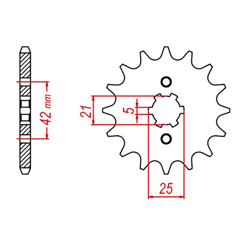 MTX 569 Steel Front Sprocket #520