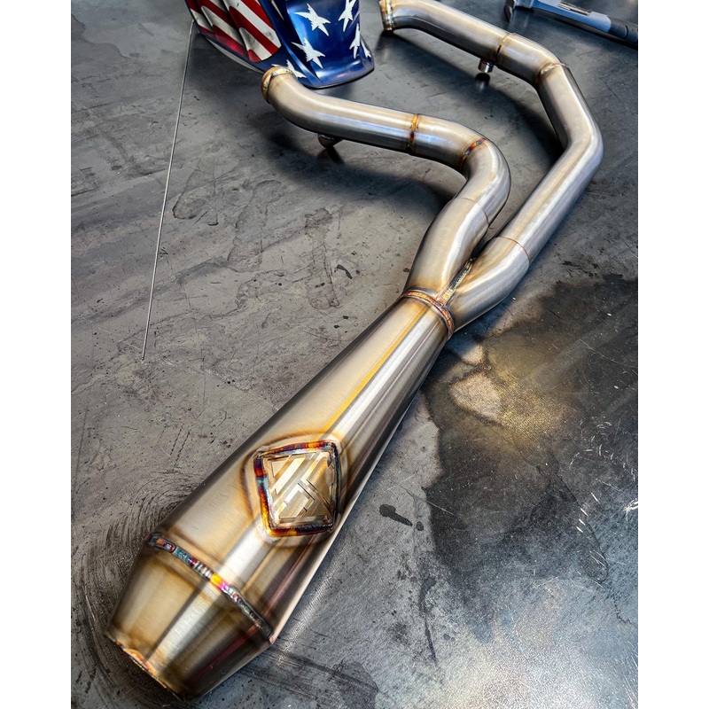 SP Concepts Lane Splitter Exhaust for 2006-2017 Harley-Davidson Dyna - Stainless