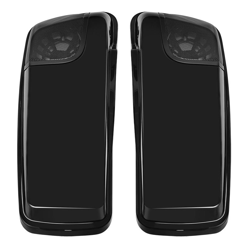 HR3 Vivid Black CVO Saddlebag Lids With 5" x 7" Speaker Cutouts For Harley Touring Models 2014-2023