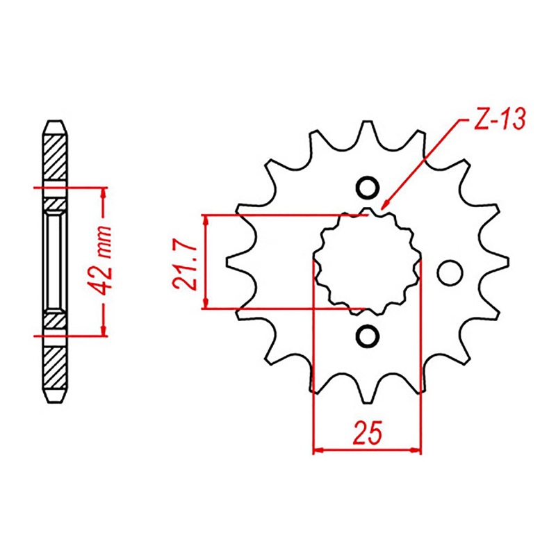 MTX 513 Steel Front Sprocket #530