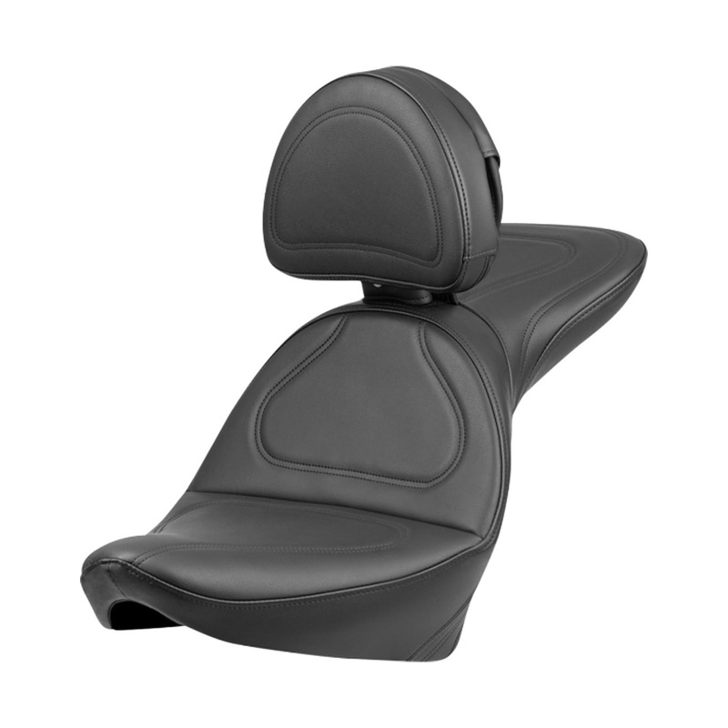 SADDLEMEN - Explorer Seat - Seat - Explorer - With Backrest - Stitched - Black
