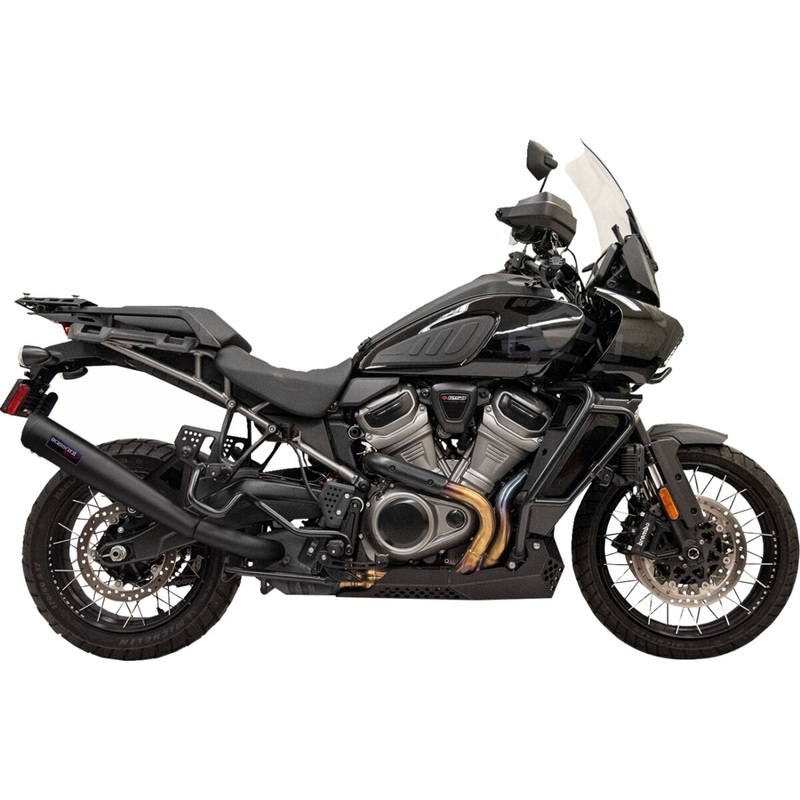 Slip-On Exhaust System, Black - Pan America