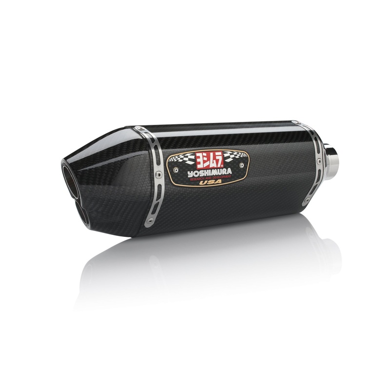 GSX-R600/750 11-24 R-77D Stainless Slip-On Exhaust, w/ Carbon Fiber Muffler